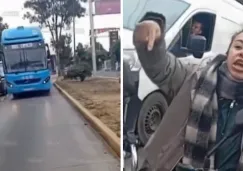 La chica, que tampoco portaba casco, fue insultada por los automovilistas.