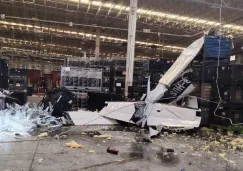 El accidente ocurrió alrededor de las 12:40 horas de este sábado.