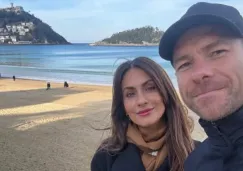 Xabi y su esposa