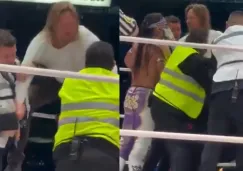 La seguridad tuvo que entrar para controlar la situación