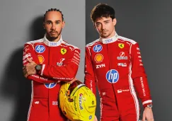 Lewis Hamilton y Charles Leclerc