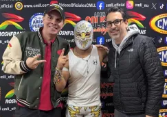 Christian Martinoli estuvo presente en una función del Consejo Mundial de Lucha Libre 
