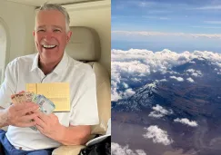 El dueño de TV Azteca presume que estaba viajando con rumbo al Caribe.