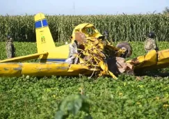 La aeronave se encontraba trabajando al momento del accidente.