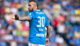 Vuoso durante el Clásico Joven frente al América