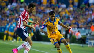 Aquino, en el partido contra Chivas