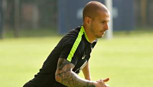 Benedetto, en una práctica con América