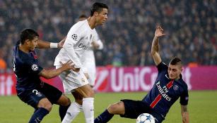 Cristiano Ronaldo, en el duelo contra el PSG