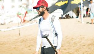 Alfredo Salafranca en un evento de Surf