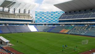 Vista general del Estadio Cuauhtémoc remodelado