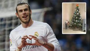 Bale coronó su árbol de Navidad con el balón del 'póker'