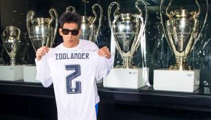 Zoolander con la playera del Real Madrid