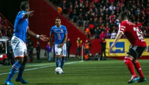 Mendoza en el partido contra Xolos