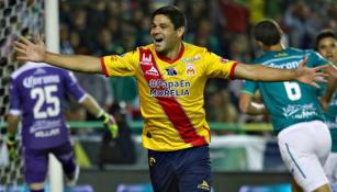 Alejandro Gagliardi celebra su gol frente a León