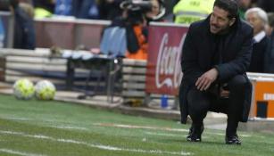 Simeone en partido del Atlético de Madrid