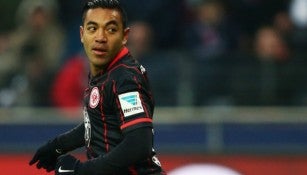 Marco Fabián, durante un partido con el Frankfurt