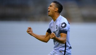 Andrade festeja su gol contra León 