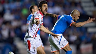 Prieto celebra su gol contra Cruz Azul 