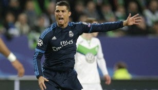 CR7 durante el partido de Ida contra Wolfsburgo