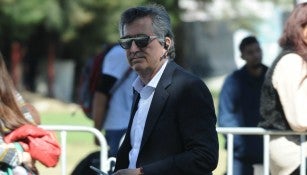 Jorge Vergara, durante un entrenamiento de Chivas