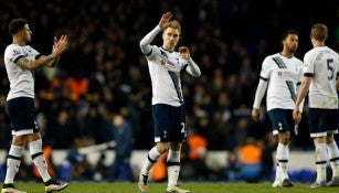 Christian Eriksen agradeciendo el apoyo a la afición