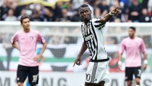 Pogba celebra un gol durante un partido con la Juventus
