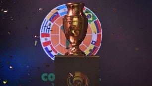 El trofeo de la Copa América Centenario