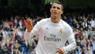 Cristiano Ronaldo festeja anotación contra Valencia
