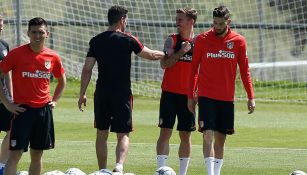 El Atleti, entrenando de cara a la Final de Champions League