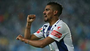 Franco Jara celebrando el gol en la Ida de la Final