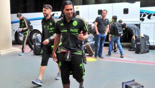 Jugadores del Tri, durante su llegada a San Diego