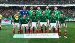 La Selección Mexicana previo a un partido