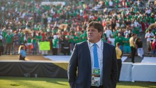 Miguel Herrera, de visita en un juego del Tri en Copa América