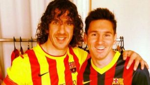 Puyol y Messi fueron compañeros en el Barcelona