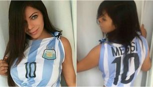 Miss Bum Bum trató de convencer a Messi con estas fotografías
