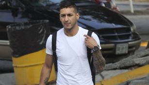 Ismael Sosa a su llegada a Monterrey