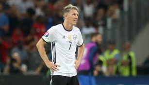 Bastian Schweinsteiger en un partido de Euro 2016