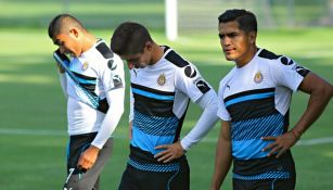 Los jugadores de Chivas durante un entrenamiento