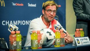 Klopp, en conferencia durante la gira del Liverpool