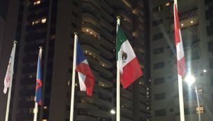Bandera mexicana ondea en la Villa Olímpica de Río 2016