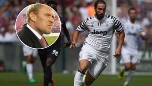 Higuaín en su primer juego con la Juventus