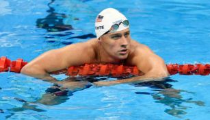 Ryan Lochte después del relevo 4x200 libres en Río 2016