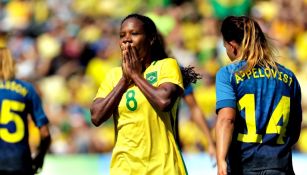 Formiga falla una oportunidad de gol en la Semifinal Río 2016