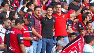 Aficionados rojinegros durante el festejo del Centenario de del Atlas