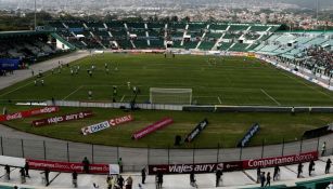 La cancha del estadio Víctor Manuel Reyna a minutos de arrancar el juego entre Chiapas y Puebla