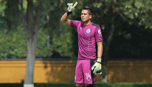 Miguel Jiménez, en un partido de Chivas 