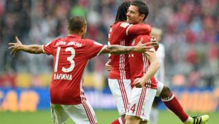 Rafinha, Renato y Xabi Alonso celebran triunfo frente Ingolstadt