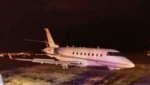 Avión privado de CR7 tras sufrir accidente