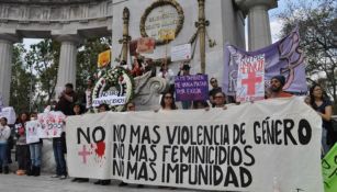 Mujeres protestan en la CDMX por la violencia de género