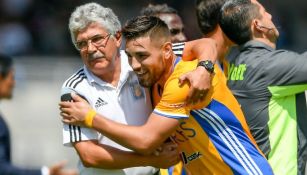 Andy Delort celebra su primer gol en Liga MX